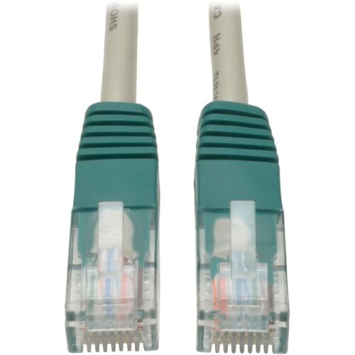 10-ft. Cat5e Gray Crossover Cable Molded 350MHz