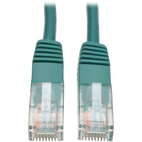 10-ft. Cat5e Green Patch Cable Molded 350MHz Tripp Lite 10ft Cat5e