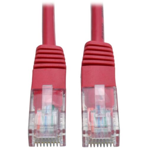 10-ft. Cat5e Red Patch Cable Molded 350MHz Tripp Lite 10ft Cat5e