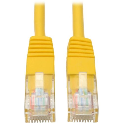 10-ft. Cat5e Yellow Patch Cable Molded 350MHz Tripp Lite 10ft Cat5e