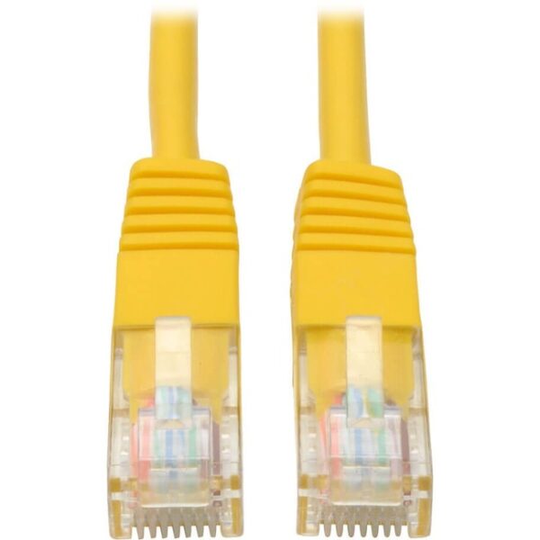 10-ft. Cat5e Yellow Patch Cable Molded 350MHz Tripp Lite 10ft Cat5e