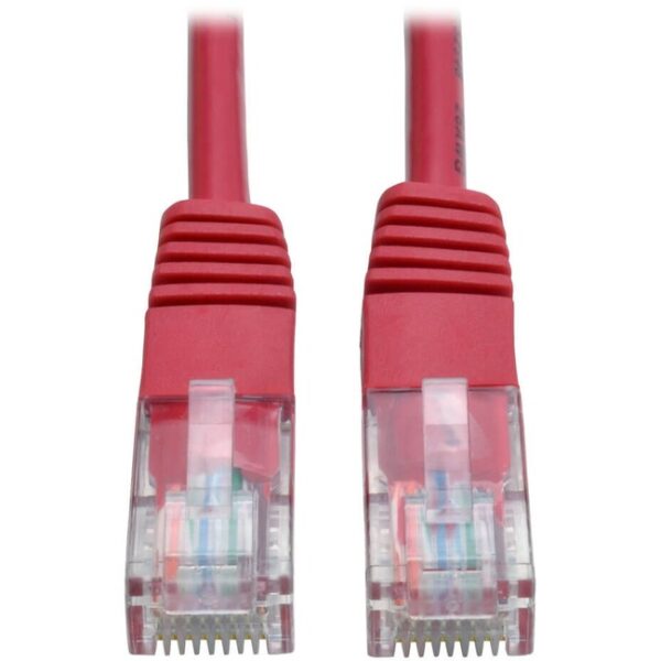 7-ft. Cat5e Red Patch Cable Molded 350MHz Tripp Lite 7ft Cat5e
