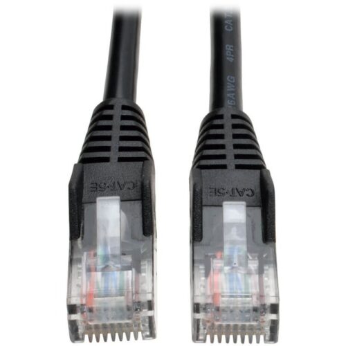 10-ft. Black Snagless Cat5e Patch Cable Tripp Lite 10ft Cat5e