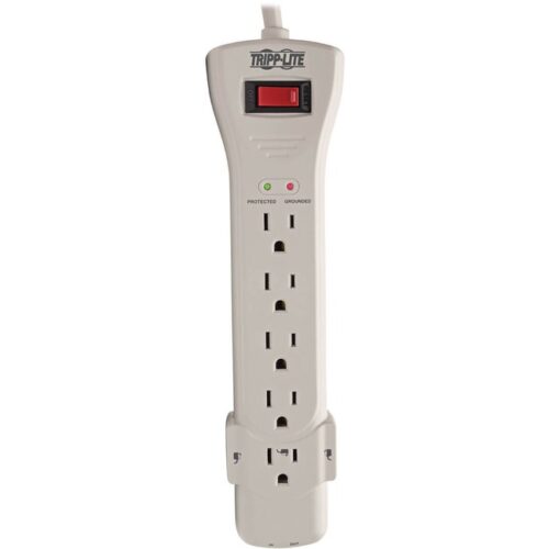 Surge Protector, 7 Outlet, 2520 Joules, 15 Cord, Gray