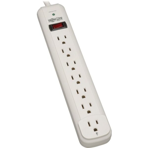 10061043-1.jpg Surge Protector, 7 Outlet, 1080 Joules, 12 Cord, White
