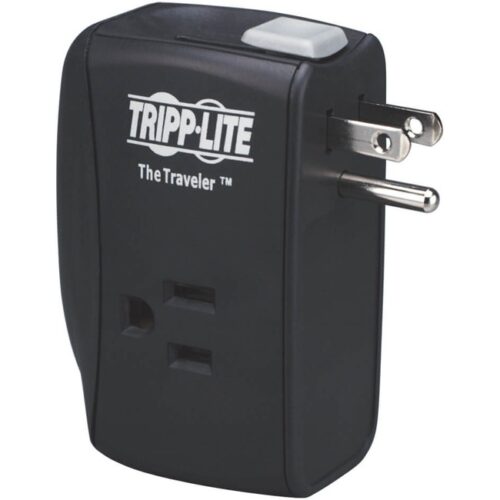 Tripp Lite Traveler direct plug-in surge suppressor includes 2 AC outlets