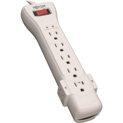 Surge Protector, 7 Outlet, 2160 Joules, 7 Cord, White