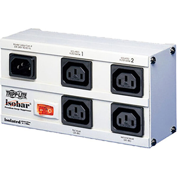 Tripp Lite Isobar Surge Protector Metal C13 4 Outlet 2M Cord