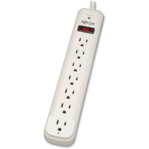 Surge Protector, 7 Outlet, 1080 Joules, 25 Cord, White