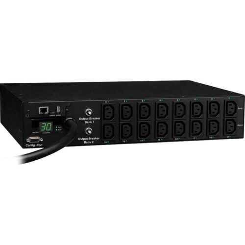 Tripp Lite DIGITAL PDU 230V 30A L6-30P 2U RM 10FT W/ PLUG RETENTION