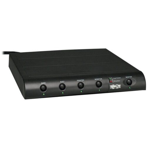 Tripp Lite TOUCHMASTER COMPACT console surge suppressor protects computers