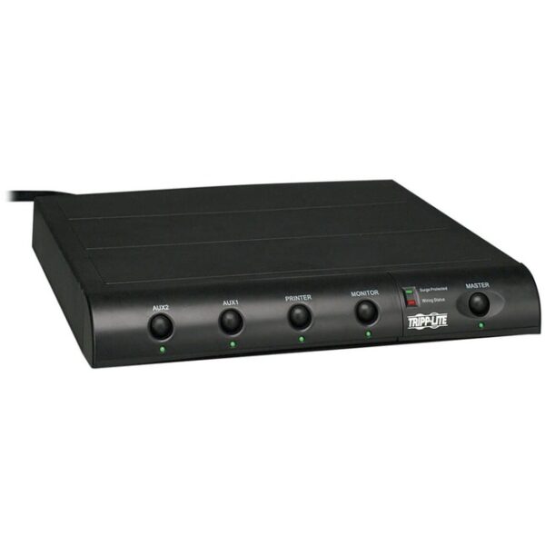 Tripp Lite TOUCHMASTER COMPACT console surge suppressor protects computers