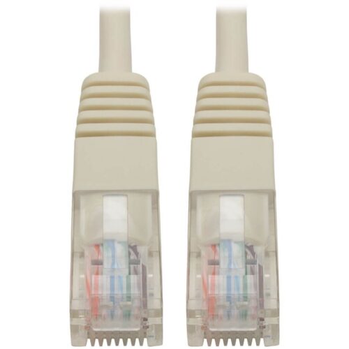 10-ft. Cat5e White Patch Cable Molded 350MHz Tripp Lite 10ft Cat5e