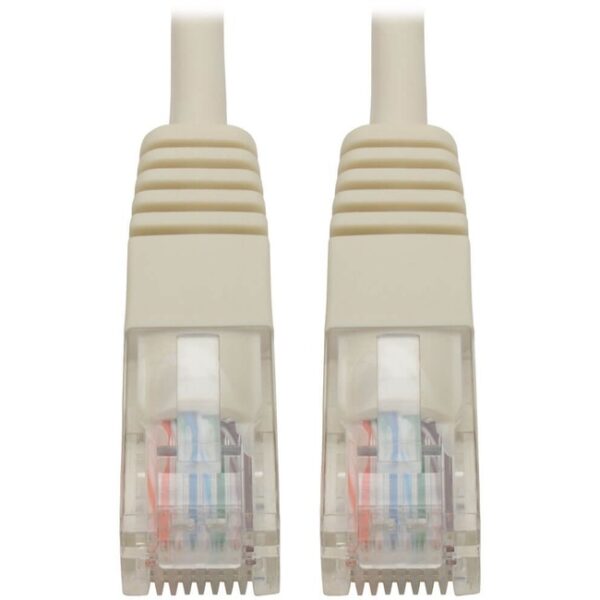 10-ft. Cat5e White Patch Cable Molded 350MHz Tripp Lite 10ft Cat5e