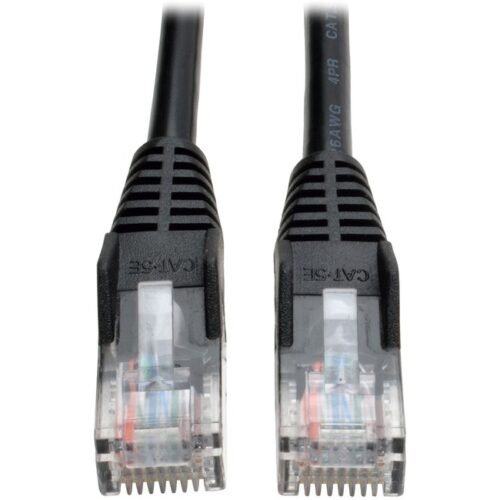 100FT Cat5E Cat5 BLACK Molded  SNAGLESS RJ45 PATCH CORD 350MHZ Tripp Lite