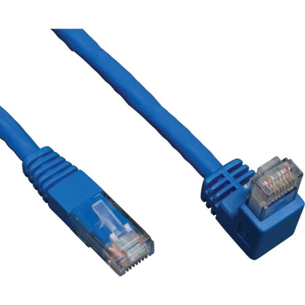 1020995823-1.jpg Tripp Lite 10ft Cat6 Gigabit Molded Patch Cable RJ45 Right Angle Down to Straight M