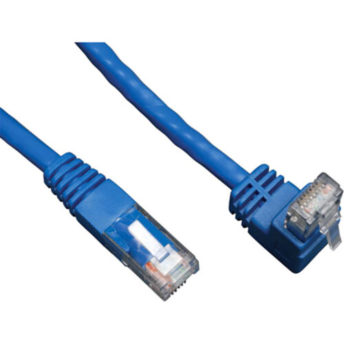 Tripp Lite 3ft Cat6 Gigabit Molded Patch Cable RJ45 Right Angle Up to Straight M