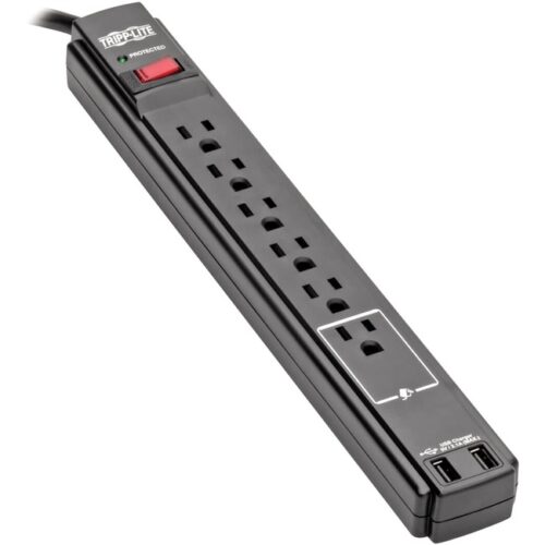 Tripp Lite 6-OUTLET SURGE PROTECTOR, 6-FT. CORD