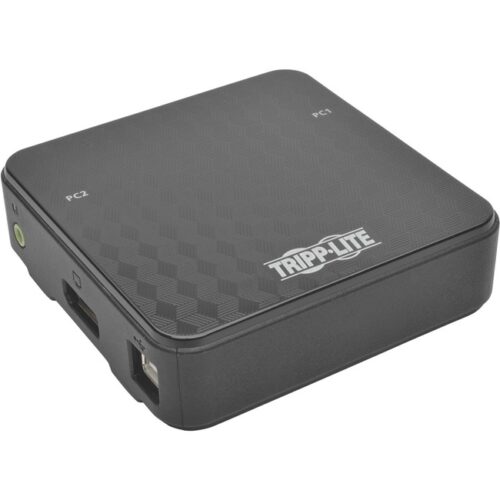 2-Port DisplayPort 1.2 KVM Switch w/Audio, Cables and USB Peripheral Sharing