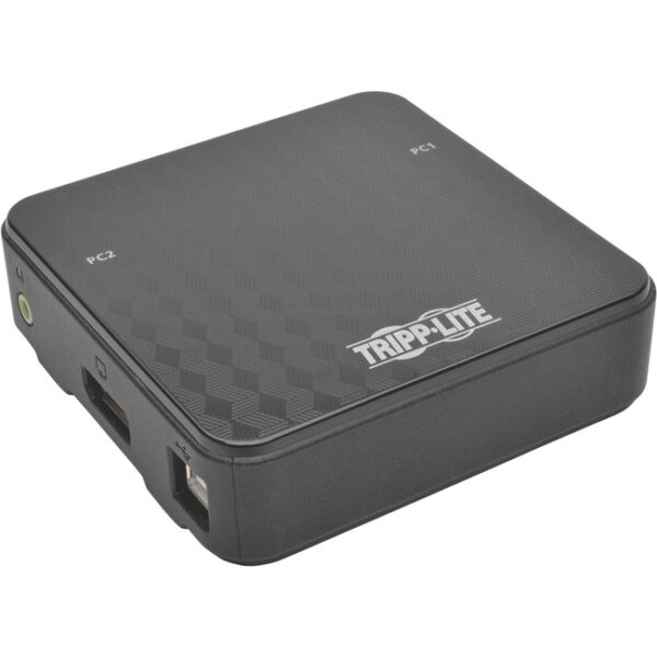 2-Port DisplayPort 1.2 KVM Switch w/Audio, Cables and USB Peripheral Sharing
