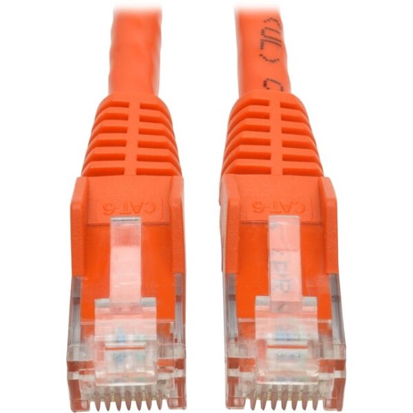 Cat6 GIGABIT SNAGLESS Molded ORANGE 1 FT