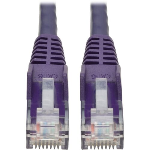 1038673754-1.jpg Cat6 GIGABIT SNAGLESS Molded PURPLE 1 FT