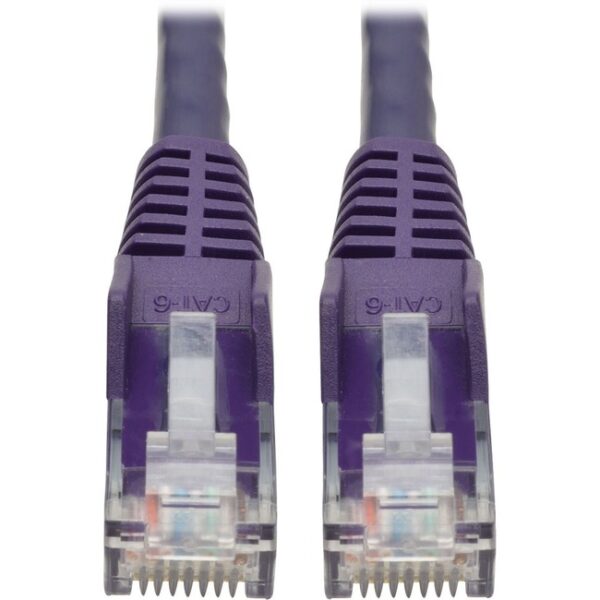 Cat6 GIGABIT SNAGLESS Molded PURPLE 1 FT