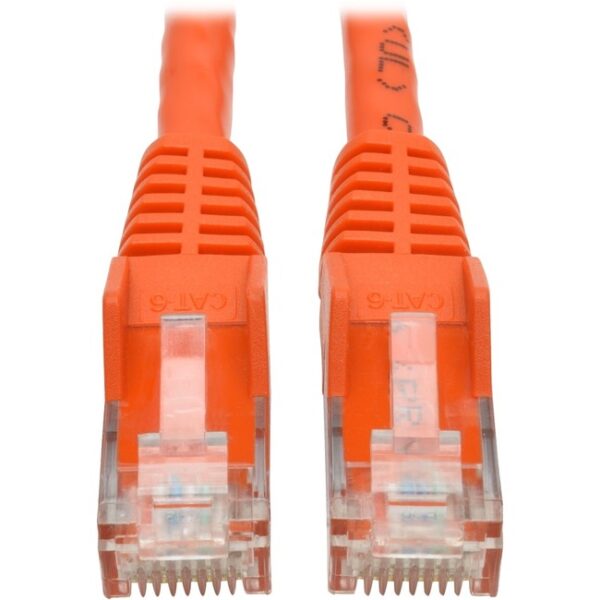 1038673796-1.jpg Cat6 GIGABIT SNAGLESS Molded ORANGE 15FT