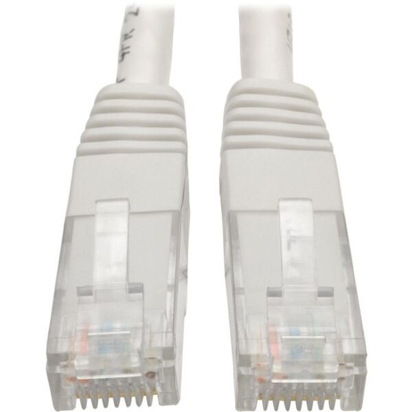 Cable Cat6 GIGABIT Molded Patch WHT 1 FT
