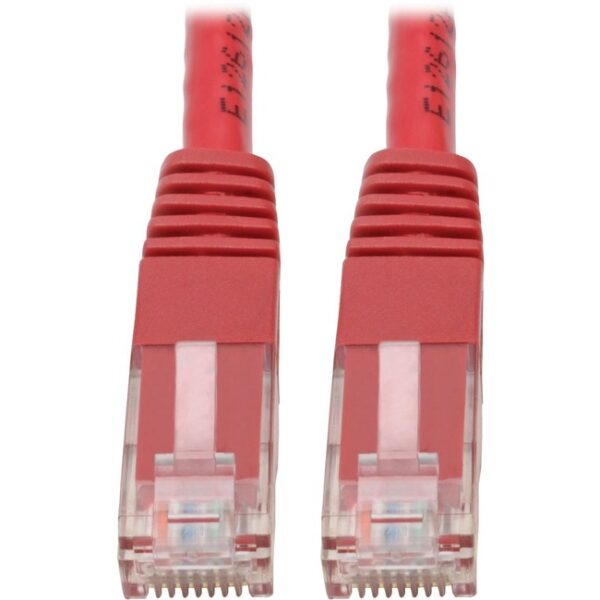 Cable Cat6 GIGABIT Molded Patch RED 7 FT