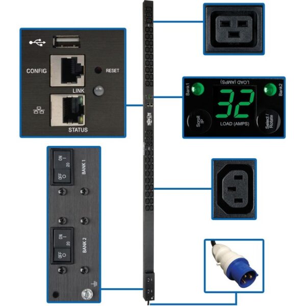Tripp Lite PDU 7.4KW SINGLE-Phase MONITORED