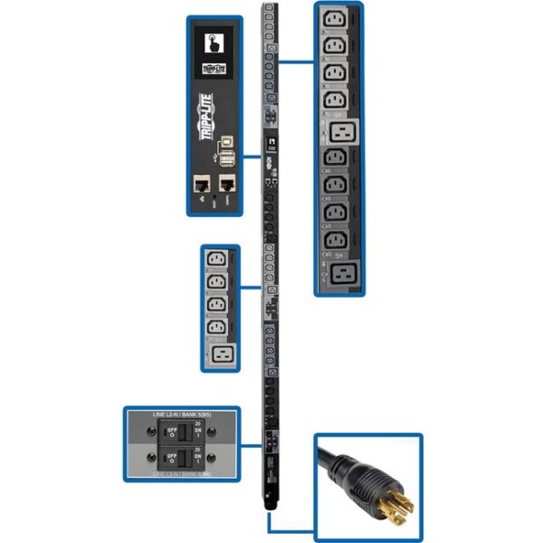 Tripp Lite PDU 17.3KW 3-Phase SWITCHED