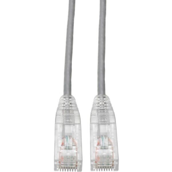 Cat6 Gigabit Patch Cable Snagless UTP RJ45 Molded Slim Gray 15ft.