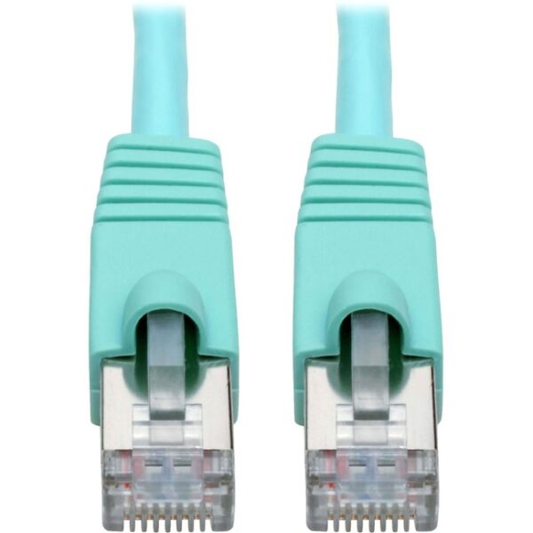 Cable Cat6A STP NETWORK Patch AQUA 14FT