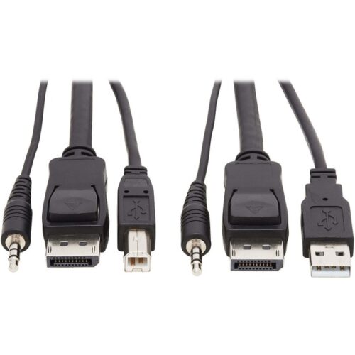 Tripp Lite DISPLAYPORT KVM CABLE KI-KIT 4K USB 6FT