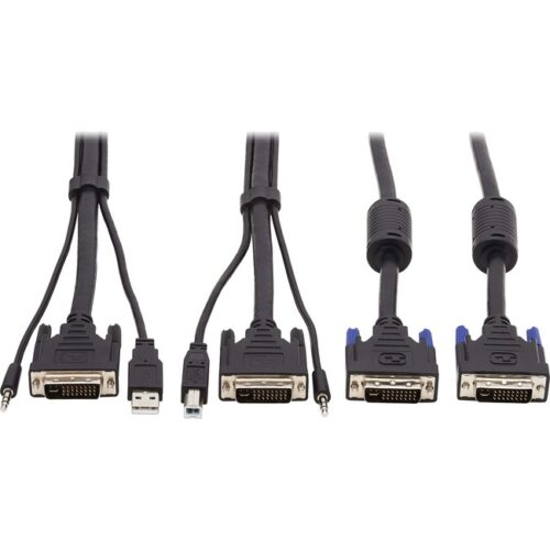Tripp Lite 10FT CABLE KIT 3 IN 1 DVI USB 3.5MM AUDIO 3XM/3XM DUAL DVI KVM