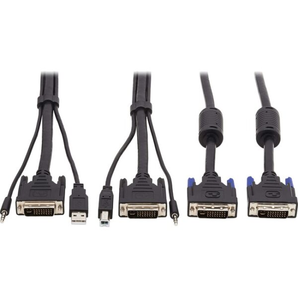 Tripp Lite 10FT CABLE KIT 3 IN 1 DVI USB 3.5MM AUDIO 3XM/3XM DUAL DVI KVM