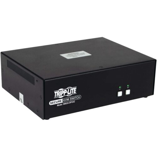 Tripp Lite Secure KVM Switch 2-Port Dual-Monitor DisplayPort 4K NIAP TAA