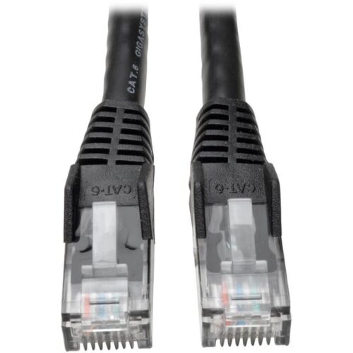 10FT Cat6 BLACK GIGABIT Patch  Cable SNAGLESS Molded Tripp Lite