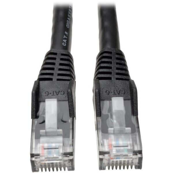 10FT Cat6 BLACK GIGABIT Patch  Cable SNAGLESS Molded Tripp Lite