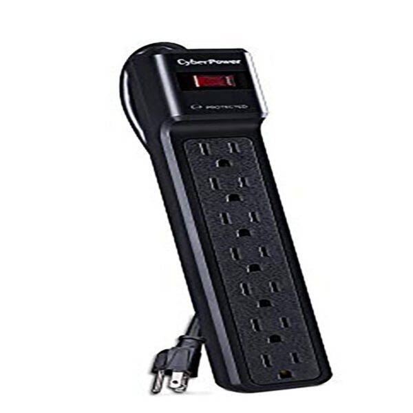649532603527-1-1.jpg CyberPower CSB706 Essential Surge Protector, 1500J/125V, 7 Outlets, 6ft Power Cord