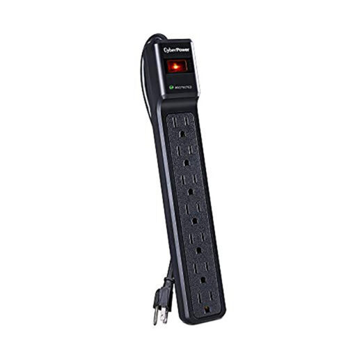 649532603534-1-1.jpg CyberPower CSB7012 Essential Surge Protector, 1500J/125V, 7 Outlets, 12ft Power Cord