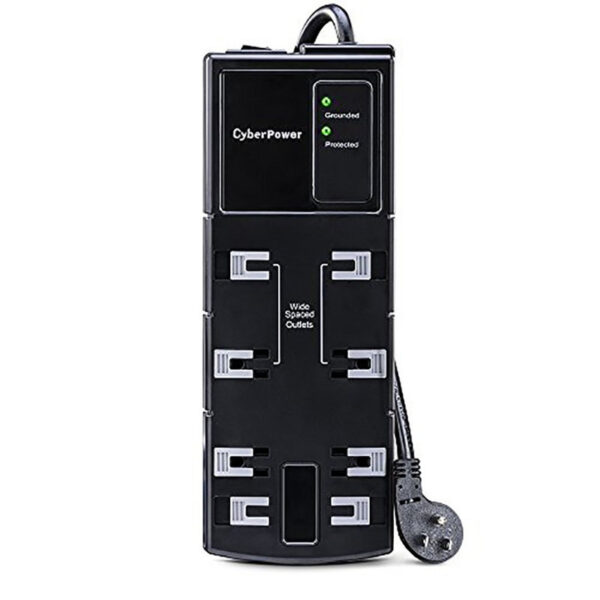 CyberPower CSB806 Essential Surge Protector, 1800J/125V, 8 Outlets, 6ft Power Cord