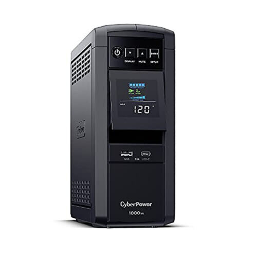 CyberPower CP1000PFCLCDTAA PFC Sinewave UPS System, 1000VA/600W