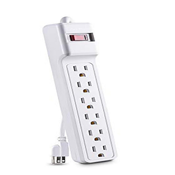 CyberPower CSB606W Essential Surge Protector, 900J/125V, 6 Outlets, 6ft Power Cord