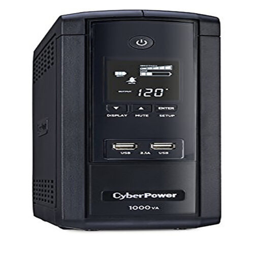 CyberPower LCD UPS,1000VA/600W,AVR, Mini-Tower,5-Year Warranty