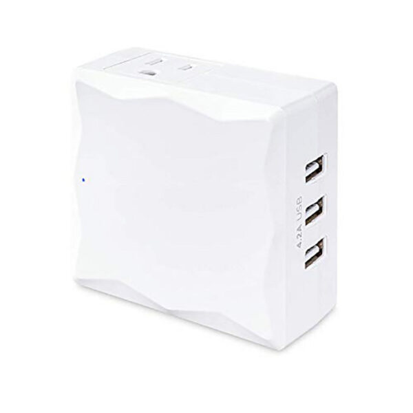CyberPower P2WU Professional Surge Protector, 500J/125V, 2 Outlets, 3 USB Charge Ports, White Wall Tap